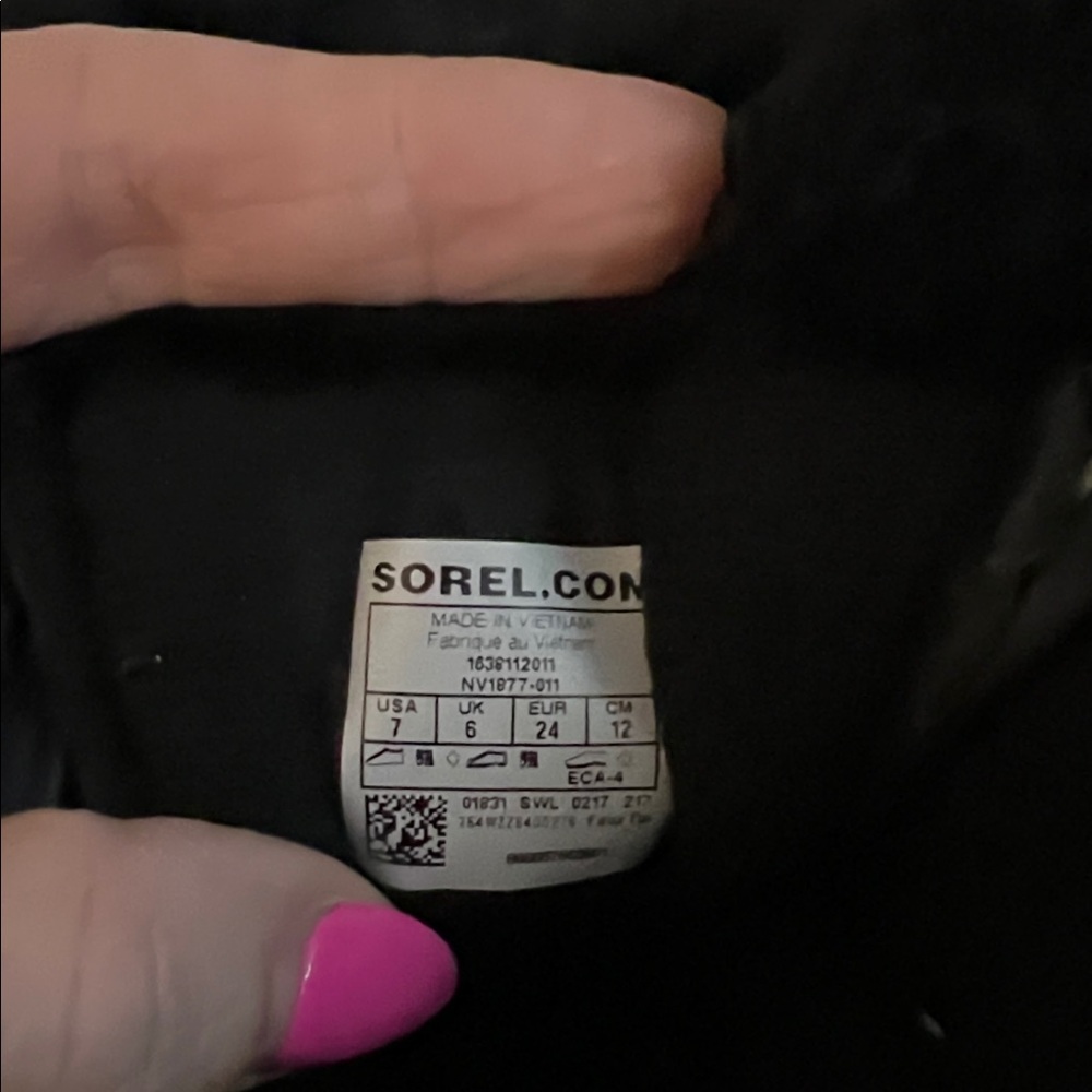 Sorel Black and Blue Kids' Boots with Yellow Accent - Picture 4 of 5